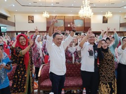 Kenalkan program Ganjar-Mahfud kepada Ratusan ibu-ibu peserta gathering tahun baru 2024