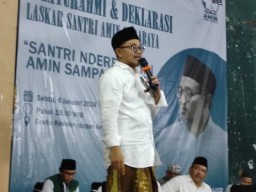 Gus Salam Deklarasikan Laskar Santri AMIN Kota Surabaya