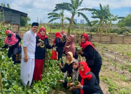 Abdul Ghoni Tanam dan Panen Bersama, Masyarakat Bulak Manfaatkan Lahan Kosong