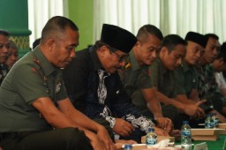 Peringatan Isra' Mi'raj Nabi Muhammad SAW Tahun 1445 H/2024 M di Masjid Al-Wathon Korem 084/BJĺllĺ