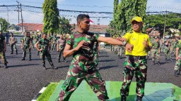 Tingkatkan Kemampuan Prajurit, Kodim 0830/Surabaya Utara Laksanakan Latihan Beladiri Taktis