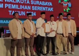 KPU Kota Surabaya Gelar Pengundian Nomor Urut Paslon
