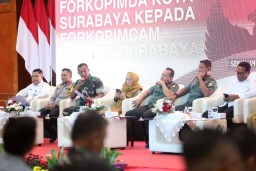 Beri Pengarahan Forkopimcam, PJs Wali Kota Surabaya Tekankan Keamanan dan Ketertiban Jelang Pilkada