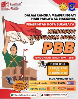 Momen Hari Pahlawan, Pemkot Surabaya Hapus Denda Pajak Bumi dan Banggunan