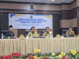 Forum Konsultasi Publik Rancangan Awal APBD 2026 Kabupaten Jeneponto Digelar