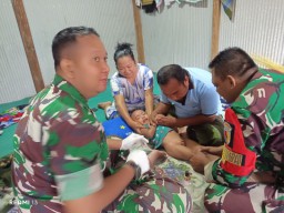 Koramil 0829-12/Modung Gelar Bakti Sosial "Ramadhan Berkah" dengan Khitan Gratis