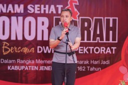 Senam Sehat dan Donor Darah Bersama DWP Inspektorat Meriahkan Hari Jadi ke-162 Kabupaten Jeneponto