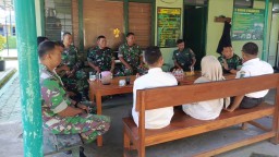 Silaturrahmi Koramil 0809/23 Kunjang dengan Koordinator PPL Kecamatan Pererat Sinergi Dukung Ketahanan Pangan
