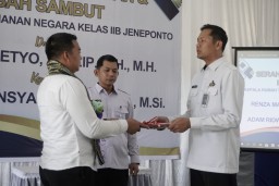 Serah Terima Jabatan dan Pisah Sambut Kepala Rutan Kelas IIB Jeneponto Jeneponto, 22 Mei 2025