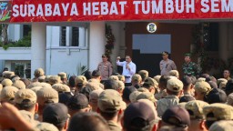 Pemkot Surabaya Bersama TNI/Polri Gelar Apel Pemberantasan Jukir Liar dan Premanisme