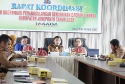 Wakil Bupati Jeneponto Pimpin Rapat Koordinasi TKPKD Tahun 2025