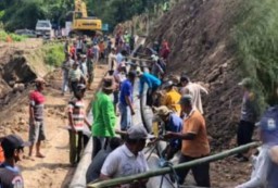 Bupati Jeneponto ucapkan " insya Allah." Perbaikan Saluran Induk Kelara-Karaloe