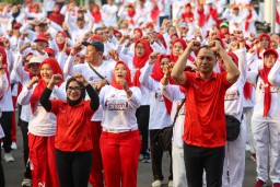 Pemkot Surabaya dan Bank Jatim Gelar Senam Lansia Untuk Tingkatkan Angka Harapan Hidup