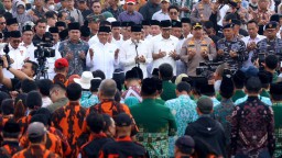 Ribuan Warga Surabaya Ikrar "Jogo Suroboyo, Jogo Indonesia", Simbol Jaga Keamanan dan Bangkitkan Ekonomi
