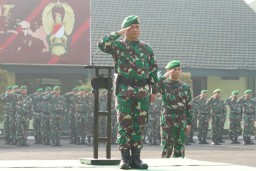 Korem 084/Bhaskara Jaya Gelar Upacara 17-an