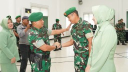Kenaikan Pangkat Warnai Suasana Khidmat di Korem 084/Bhaskara Jaya