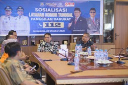 Sosialisasi Layanan Nomor Tunggal Panggilan Darurat 112 Digelar di Jeneponto