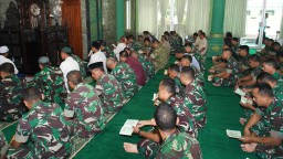 Korem 084/BJ Gelar Doa Bersama Peringati Hari Pahlawan di Masjid Al Wathon