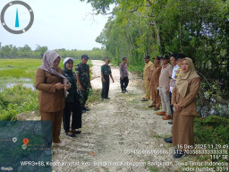 Koramil 0829-01/Kota Laksanakan Monev Dana Desa Tahun 2025 di Kramat dan Sembilangan