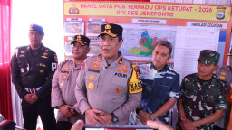 Bupati Jeneponto Dampingi Kapolda Sulsel Tinjau Pos Pam Terpadu, Antisipasi Padatnya Arus Mudik