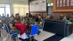 Kodim 0829 dan Yonif TP 837/KT Tingkatkan Soliditas