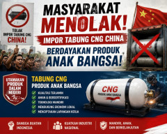 PNIB Tolak Impor Tabung CNG China