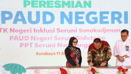 Pemkot Surabaya Rrsmikan Tiga PAUD Negeri Sekaligus