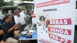 Pemkot Surabaya dan Pemprov Jatim Buka Layanan Bayar PKB-PBB di CFD
