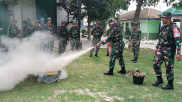 Latihan Kesiapan Gudang Munisi dan bahan Peledak, Kodim 0817/Gresik Tingkatkan Profesionalisme Prajurit