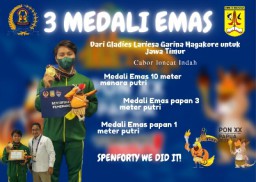 Pelajar SMPN 40 Surabaya Sabet 3 Medali Emas PON Papua