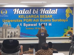 UNIPA SURABAYA SELENGGARAKAN HALAL BIHALAL SECARA DARING