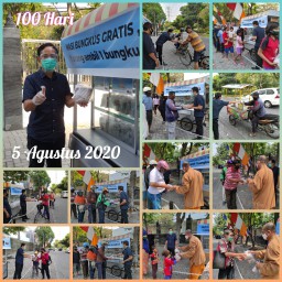 Gerakan Saling Berbagi Nasi Bungkus Dari BDC Untuk Warga Masyarakat Terdamp