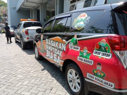 Kepala BPB Linmas Kota Surabaya Sosialisasi dengan Cara Berbeda