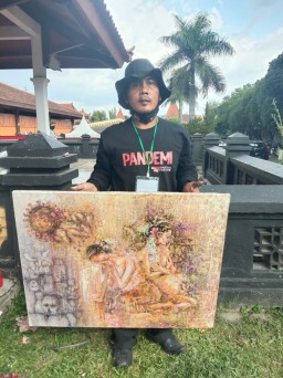 PELUKIS SIDOARJO LUTFI SAKATO MASUK 10 BESAR INDONESIA PAINTING CONTEST 20