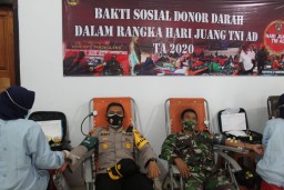 Kodim 0828/Sampang Bakti Sosial Donor Darah