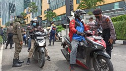 Bundaran Waru Jadi Lokasi Sosialisasi Larangan Mudik