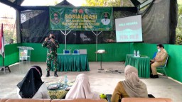 GIAT NON FISIK SOSIALISASI BELA NEGARA DAN WASBANG TMMD KE 111 TA 2021