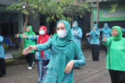 Ketua TP PKK Kabupaten Sidoarjo Himbau Warganya Patuhi Prokes