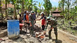 TMMD Ke-112 Kodim 0826 Pamekasan Permudah Mobilitas Warga