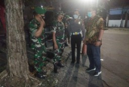 Dandim Pantau Pelaksanaan Ibadah Malam Natal 2021