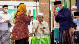 Puan Maharani Silaturrahmi Ke PWNU Jatim