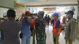 Operasi Yustisi Pendisiplinan Prokes PPKM Level 2 di Wilayah Koramil 0830