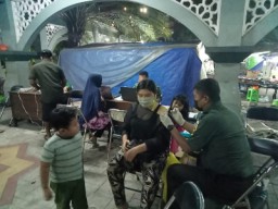 Gelar Vaksin Hingga Tengah Malam Bentuk Kepedulian Kodim 0817/Gresik