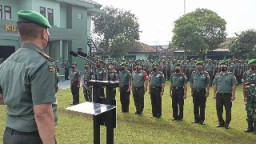 Ini Pesan Dandim 0817/Gresik Saat Apel Pemberangkatan Cuti Bersama
