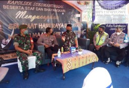 Danramil Tandes Kunjungi Pos Pantau Pengamanan Lebaran