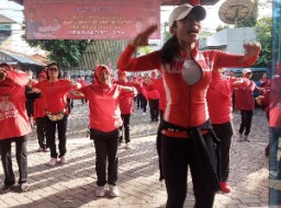 Senam SICITA di Harkitnas, Beragam Ekspresi Gembira Penuh Semangat