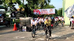 TNI-Polri Gresik Olahraga Bersama Wujudkan Sinergitas