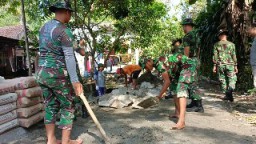 TMMD Desa Kramat Tercipta Hubungan Harmonis Antara TNI Dengan Rakyat