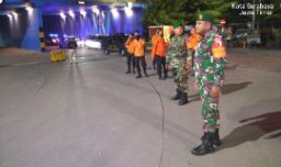 Koramil Pabean Cantian Bersama Tiga Pilar Gelar Patroli