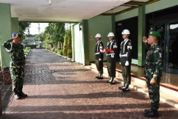Kepala Staf Korem/BJ Pimpin Upacara Bendera